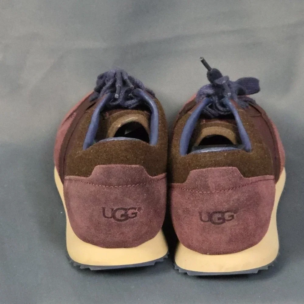 Ugg Australia Trigo Trainer Energ Comfort Burgundy Leather Men's Size US 10